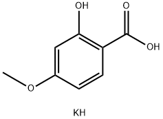 4-甲氧基水杨酸钾 结构式