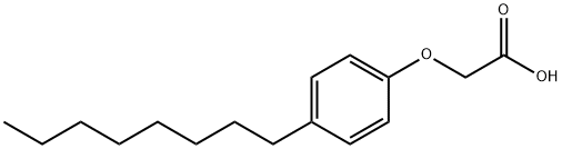 4-辛基苯氧基乙酸 结构式