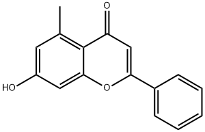 7-羟基-5-甲基黄酮 结构式