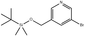 (5-BROMOPYRIDIN-3-YL)METHOXY-TERT-BUTYL-DIMETHYLSILANE 结构式