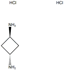 trans-1,3-CyclobutanediaMine hydrochloride (1:2) 结构式
