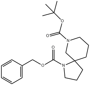 1-benzyl 7-tert-butyl 1,7-diazaspiro[4.5]decane-1,7-dicarboxylate 结构式