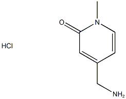 4-(aminomethyl)-1-methyl-1,2-dihydropyridin-2-one hydrochloride 结构式