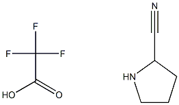 pyrrolidine-2-carbonitrile trifluoroacetate 结构式