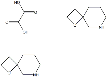 1-氧杂-6-氮杂螺[3.5]壬烷草酸盐(2:1) 结构式