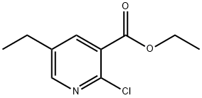 2-氯-5-乙基烟酸乙酯 结构式