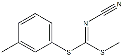 Methyl(3-methylphenyl)cyanocarbonimidodithioate 结构式
