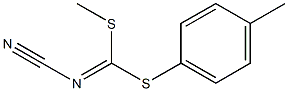 Methyl(4-methylphenyl)cyanocarbonimidodithioate 结构式
