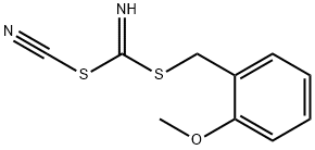 (2-Methoxyphenyl) methyl cyanocarbonimidodithioate 结构式