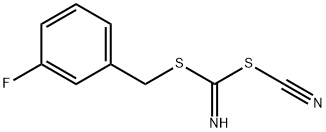 (3-FLUOROPHENYL) METHYL CYANOCARBONIMIDODITHIOATE 结构式