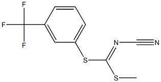 METHYL [3-(TRIFLUOROMETHYL)PHENYL] CYANOCARBONIMIDODITHIOATE 结构式