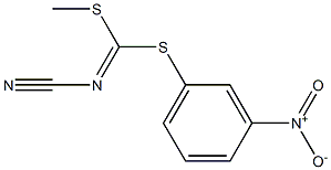 METHYL (3-NITROPHENYL) CYANOCARBONIMIDODITHIOATE 结构式