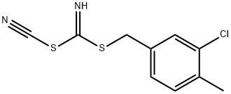 (3-CHLORO-4-METHYLPHENYL) METHYL CYANOCARBONIMIDODITHIOATE 结构式