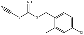 (4-CHLORO-2-METHYLPHENYL) METHYL CYANOCARBONIMIDODITHIOATE 结构式