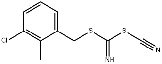 [3-CHLORO-2-METHYLPHENYL] METHYLCYANOCARBONIMIDODITHIOATE 结构式