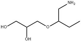 1,2-Propanediol,  3-[1-(aminomethyl)propoxy]- 结构式