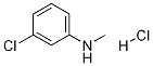 3-CHLORO-N-METHYLANILINE, HCL 结构式