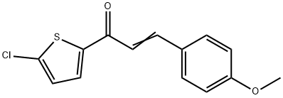 1-(5-CHLORO-2-THIENYL)-3-(4-METHOXYPHENYL)PROP-2-EN-1-ONE 结构式