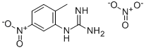 (2-甲基-5-硝基苯基)胍硝酸盐 结构式