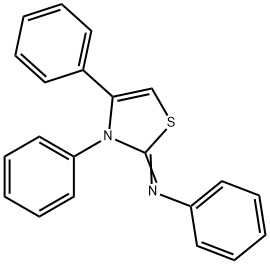 (3,4-DIPHENYL-3H-THIAZOL-2-YLIDENE)-PHENYL-AMINE 结构式