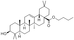 齐墩果酸丁酯 结构式