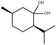 1,1-Cyclohexanediol,5-methyl-2-(1-methylethyl)-,(2R,5R)-(9CI) 结构式