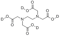 乙二胺四乙酸-d4 结构式