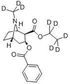 BENZOYLECGONINE ETHYL ESTER-D8 结构式