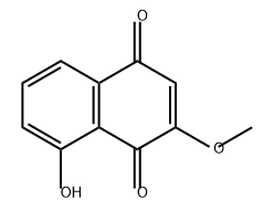 8-Hydroxy-2-methoxy-1,4-naphthalenedione 结构式