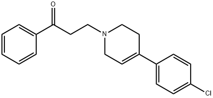 N-(1-Phenylpropionyl)-4-(4-chlorophenyl)-1,2,3,6-tetrahydropyridine 结构式