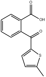 5-甲基-2-噻吩羰基苯甲酸 结构式
