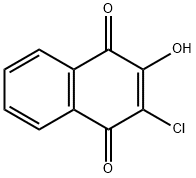 2-氯-3-羟基萘-1,4-二酮 结构式