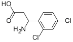 3-氨基-3-(2,4-二氯苯基)丙酸 结构式