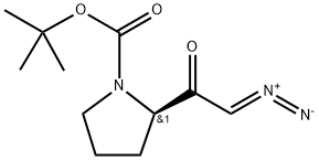 (R)-tert-Butyl 2-(2-diazoacetyl)pyrrolidine-1-carboxylate 结构式