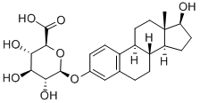 17Β-雌二醇3-(Β-D-葡糖苷酸)钠盐 结构式