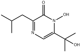 1-Hydroxy-6-(1-hydroxy-1-methylethyl)-3-isobutyl-2(1H)-pyrazinone 结构式