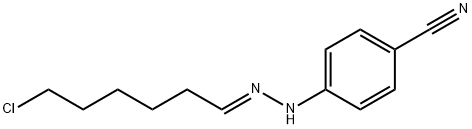 Benzonitrile, 4-[(2E)-2-(6-chlorohexylidene)hydrazinyl]- 结构式