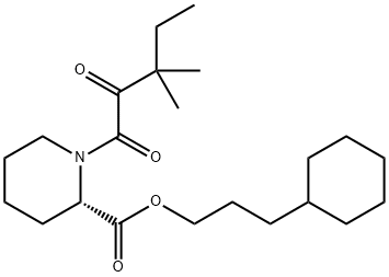 (S)-3-cyclohexylpropyl 1-(3,3-diMethyl-2-oxopentanoyl)piperidine-2-carboxylate 结构式
