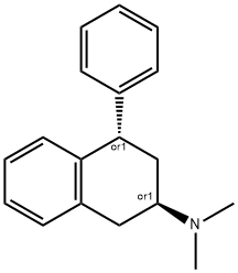 1-phenyl-3-dimethylamino-1,2,3,4-tetrahydronaphthalene 结构式