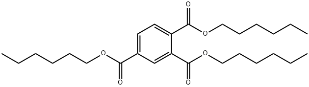 偏苯三酸三正己酯 结构式