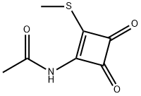 Acetamide,  N-[2-(methylthio)-3,4-dioxo-1-cyclobuten-1-yl]- 结构式