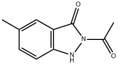 3H-Indazol-3-one,  2-acetyl-1,2-dihydro-5-methyl- 结构式