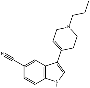 3-(1-Propyl-1,2,3,6-tetrahydro-pyridin-4-
yl)-1H-indole-5-carbonitrile 结构式