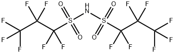 BIS(1,1,2,2,3,3,3-HEPTAFLUORO-1-PROPANESULFONYL)IMIDE 结构式