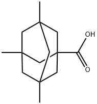 3,5,7-三甲基金刚烷-1-羧酸 结构式