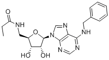 N6-BENZYL-5'-ETHYLCARBOXAMIDOADENOSINE 结构式