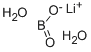 偏硼酸锂(二水合物) 结构式