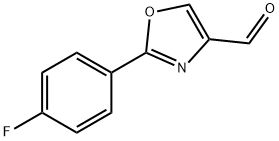 2-(4-FLUORO-PHENYL)-OXAZOLE-4-CARBALDEHYDE 结构式