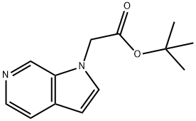 Pyrrolo[2,3-c]pyridin-1-yl-acetic acid tert-butyl ester 结构式