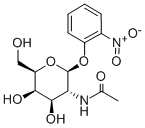 2-硝基苯基 2-脱氧-2-乙酰氨基-Β-D-吡喃半乳糖苷 结构式